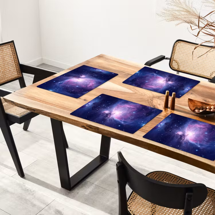 Placemat - 6 stuks - Ruimte - Sterren - Kleurrijk — 5