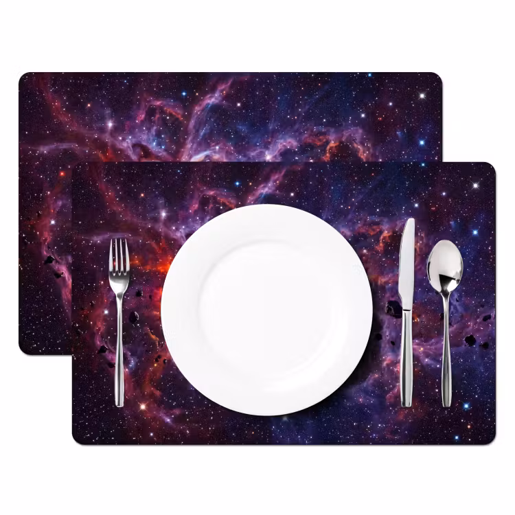 Placemat - 6 stuks - Space - Stars - Abstract - Colorful — 2