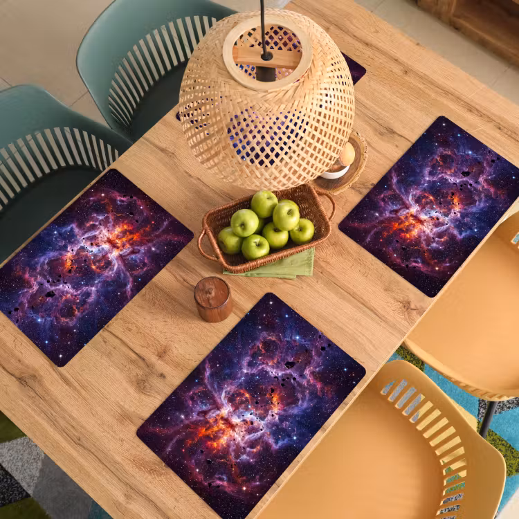 Placemat - 6 stuks - Space - Stars - Abstract - Colorful — 6
