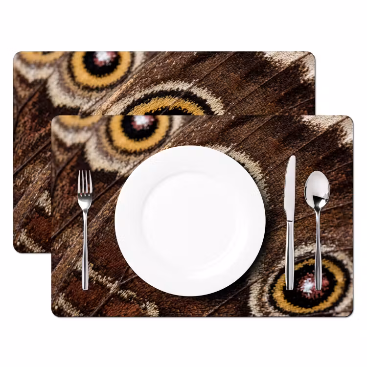Placemat - 6 stuks - Vlinder - Vleugel - Abstract — 2