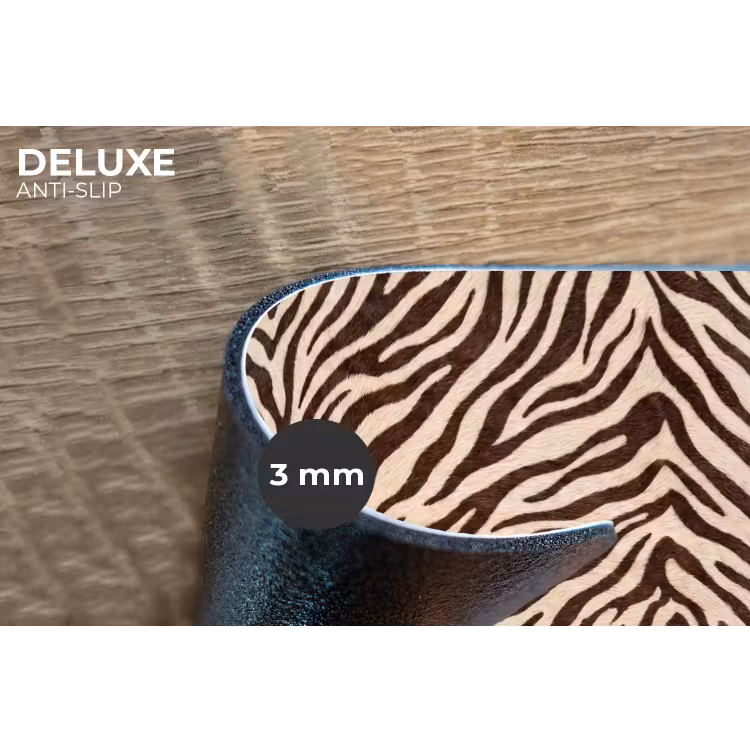 Placemat - 6 stuks - Zebra - Strepen - Bruin — 4