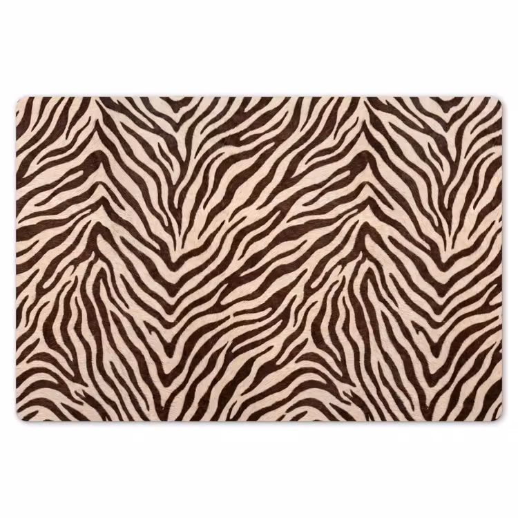 Placemat - 6 stuks - Zebra - Strepen - Bruin — 7