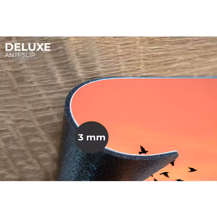 Placemat - 6 stuks - Zwerm - Vogels - Oranje — 4