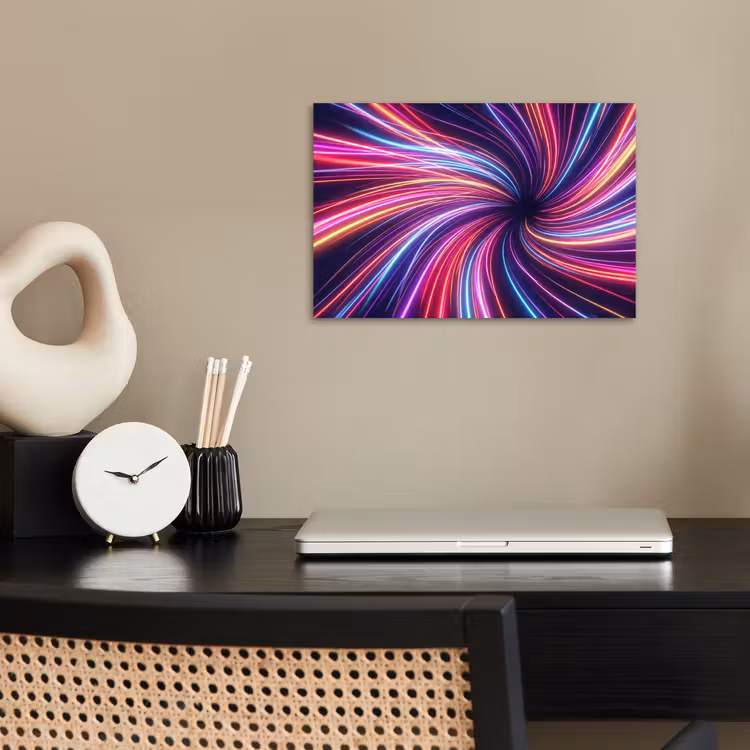 Poster - Abstract - Swirl - Futuristic - Neon — 2