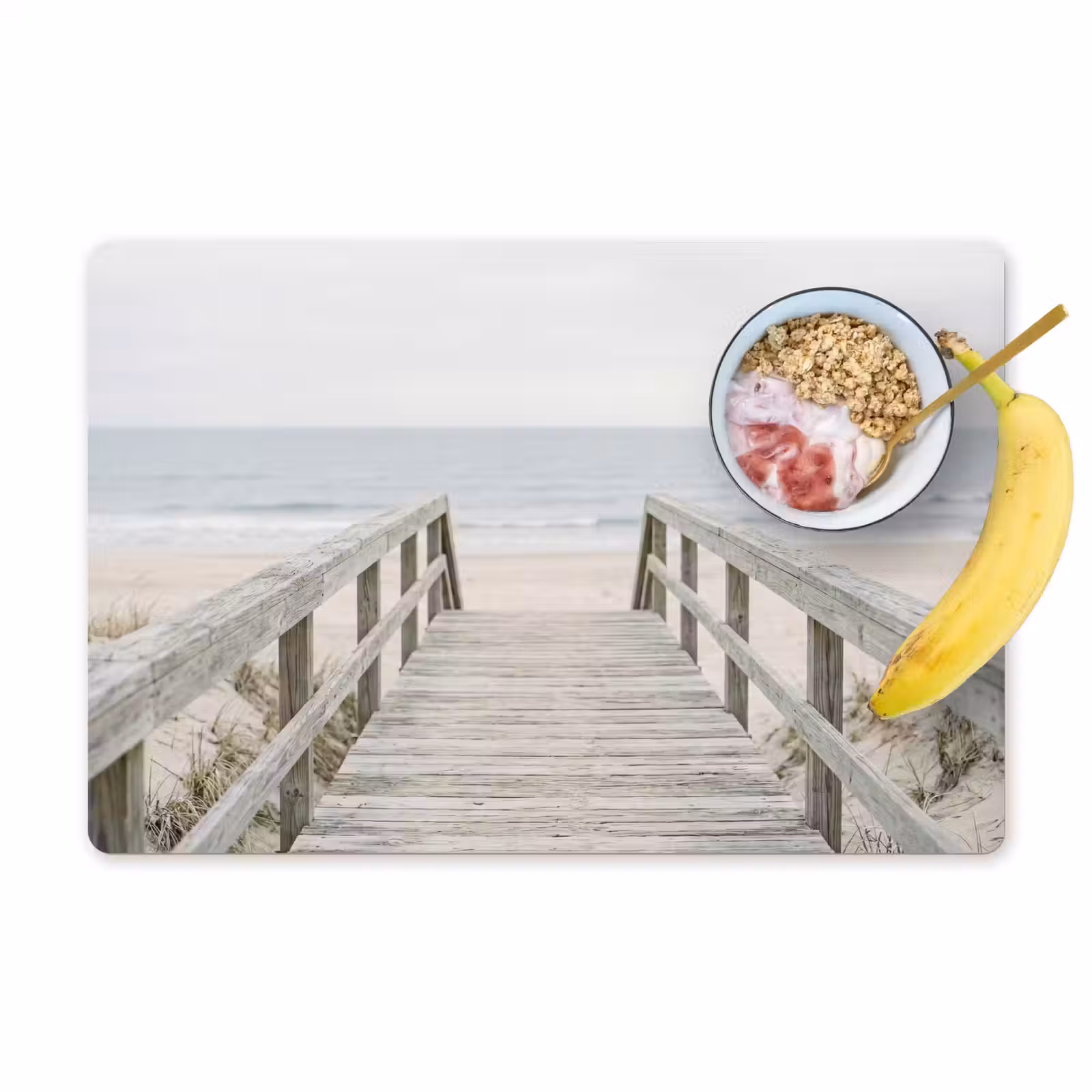 Placemat - 6 stuks - Duinen - Vlonder - Oceaan — 1
