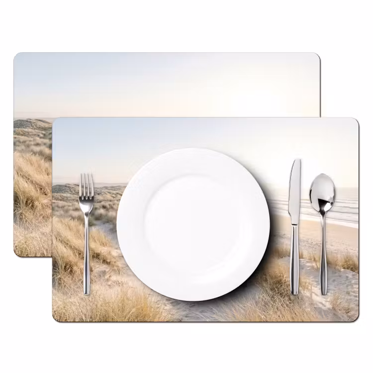 Placemat - 6 stuks - Duinen - Strand - Beige — 2