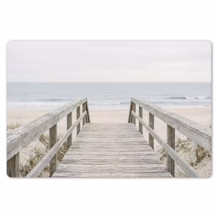 Placemat - 6 stuks - Duinen - Vlonder - Oceaan — 7
