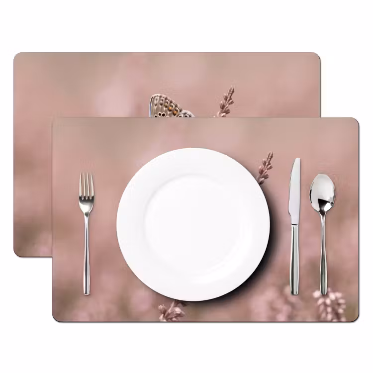 Placemat - 6 stuks - Lavendel - Vlinder - Paars — 2