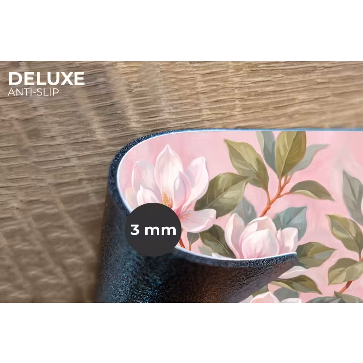 Placemat - 6 stuks - Magnolia's - Patroon - Roze — 4