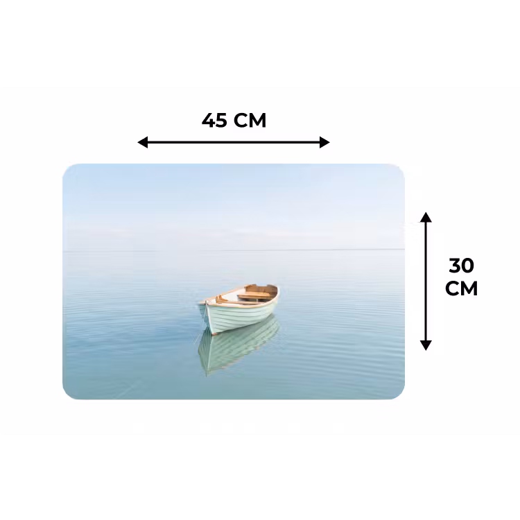 Placemat - 6 stuks - Minimalistisch - Boot - Zee — 3