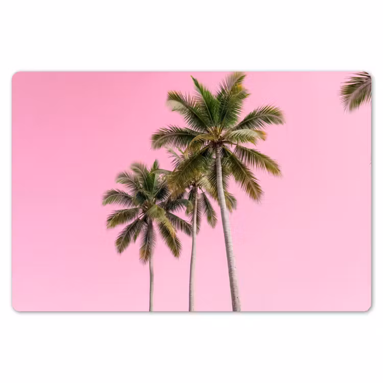Placemat - 6 stuks - Palmboom - Tropisch - Pink — 7