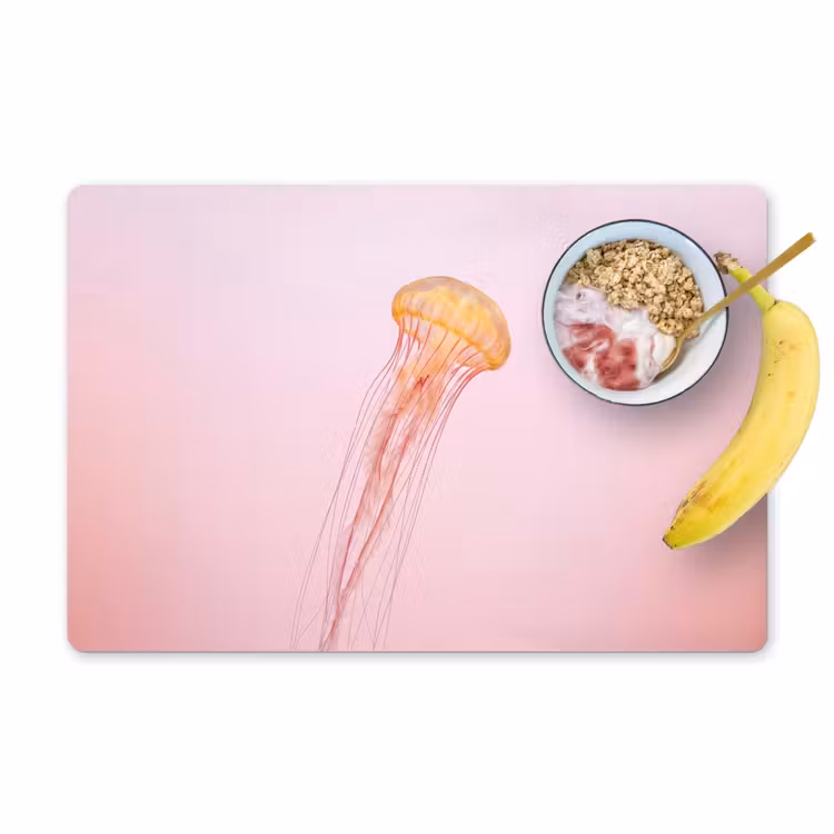 Placemat - 6 stuks - Sierlijk - Kwal - Roze — 1