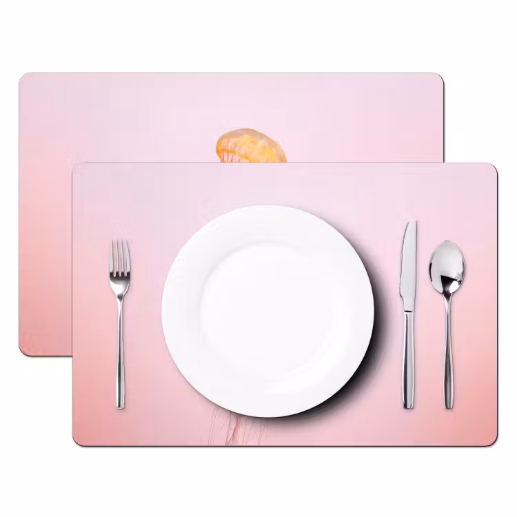 Placemat - 6 stuks - Sierlijk - Kwal - Roze — 2