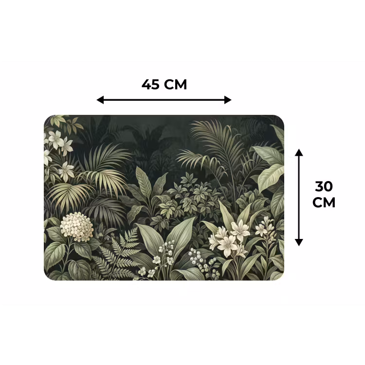 Placemat - 6 stuks - Jungle - Bladeren - Botanisch - Groen — 3