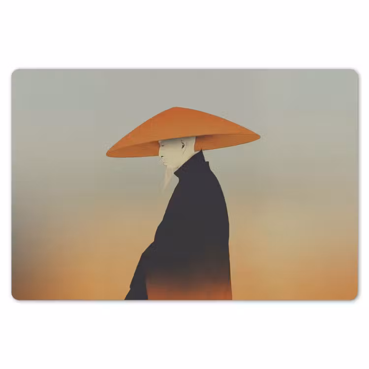 Placemat - 6 stuks - Minimalistisch - Silhouet - Oranje — 7