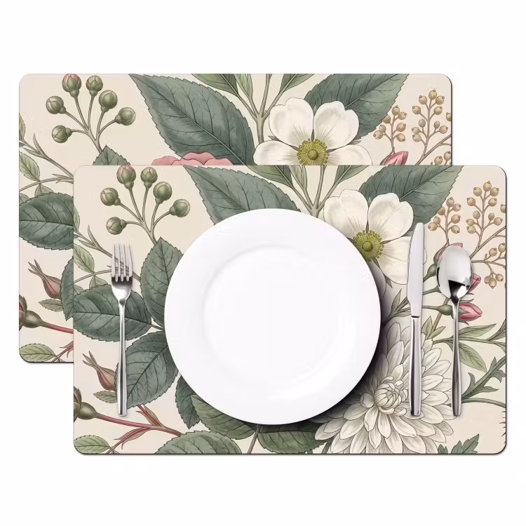 Placemat - 6 stuks - Romantisch - Design - Kleurrijk — 2