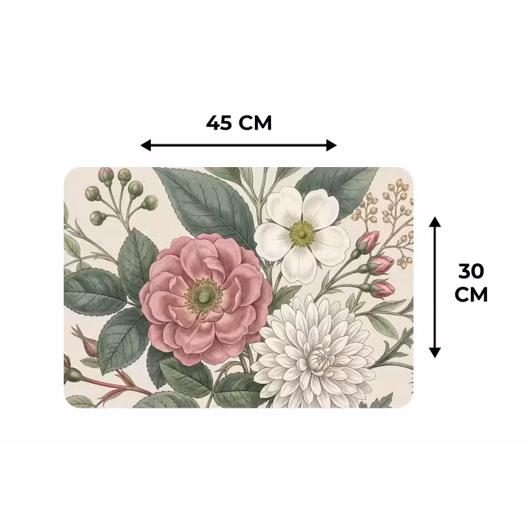 Placemat - 6 stuks - Romantisch - Design - Kleurrijk — 3