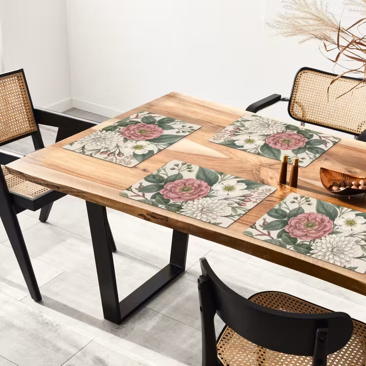Placemat - 6 stuks - Romantisch - Design - Kleurrijk — 5