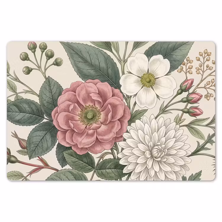 Placemat - 6 stuks - Romantisch - Design - Kleurrijk — 7