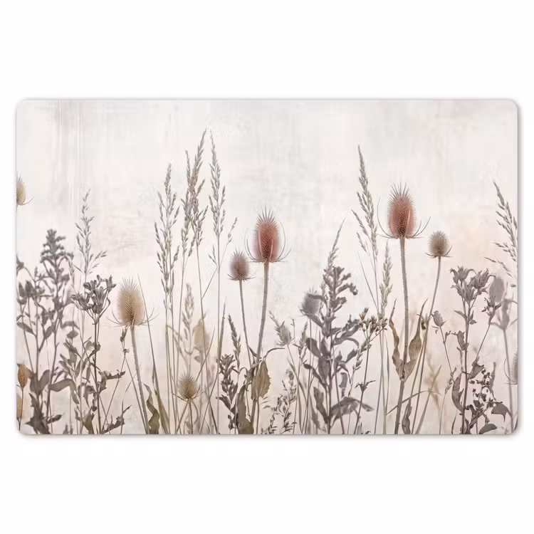 Placemat - 6 stuks - Weidebloemen - Design - Sepia — 7