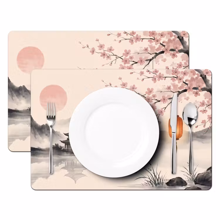 Placemat - 6 stuks - Zon - Japans - Traditioneel — 2