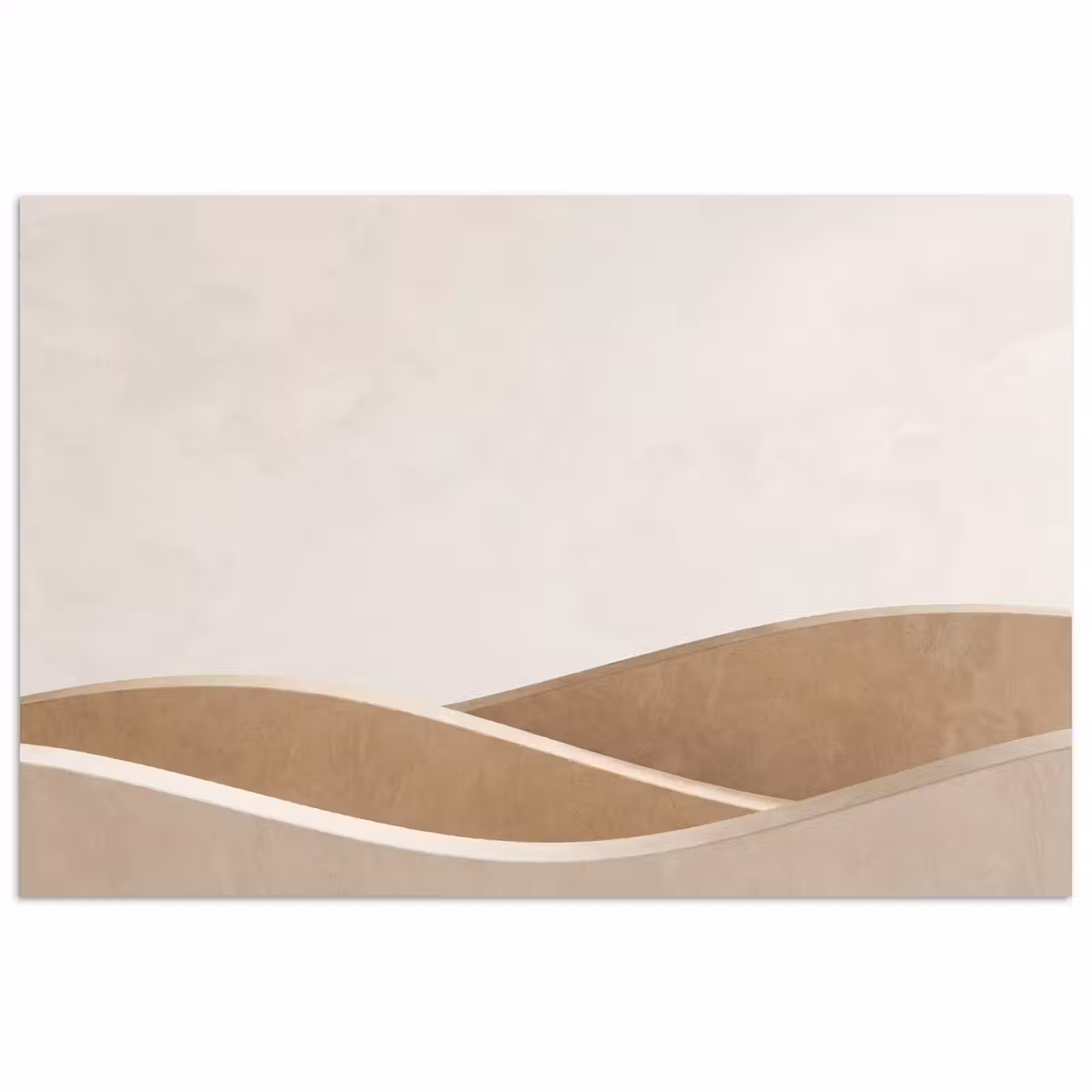 Poster - Abstract - Golven - Modern - Beige — 1
