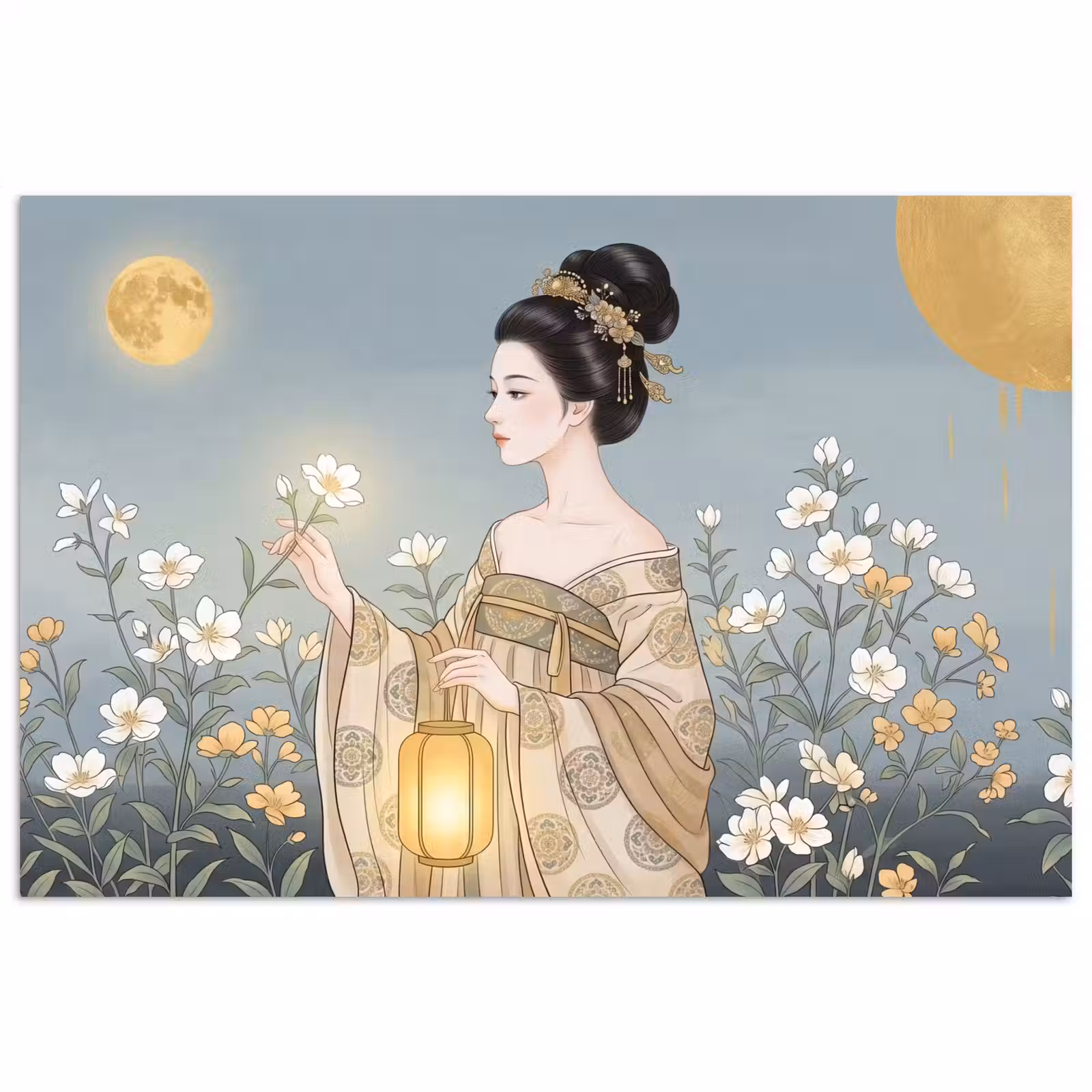Poster - Aziatisch - Vrouw - Kimono — 1