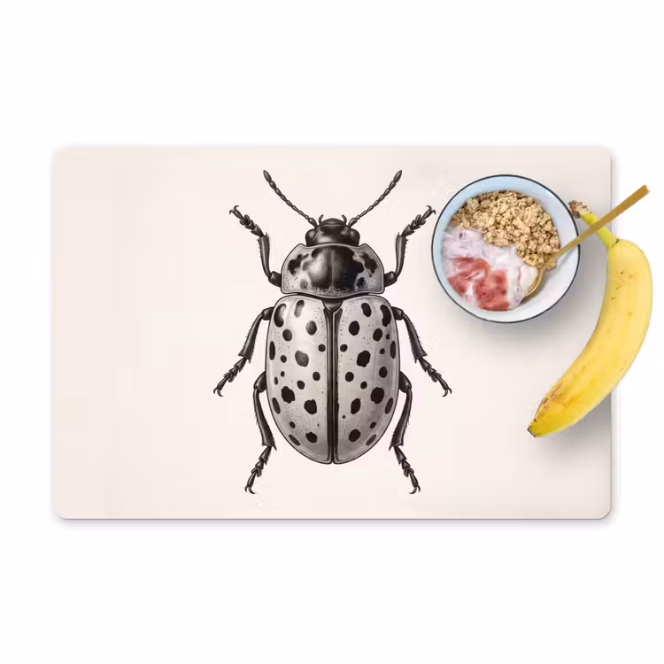Placemat - 6 stuks - Kever - Insect - Vintage — 1