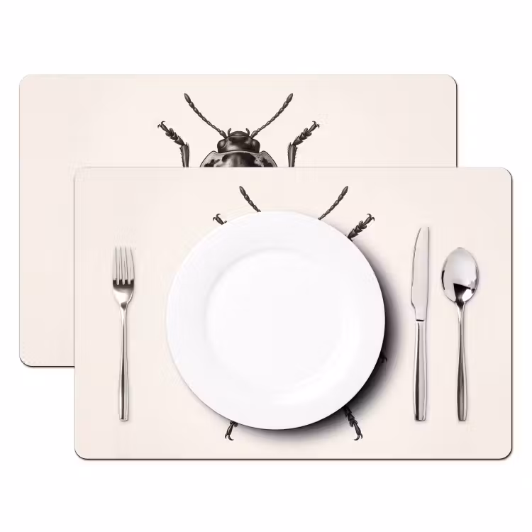 Placemat - 6 stuks - Kever - Insect - Vintage — 2