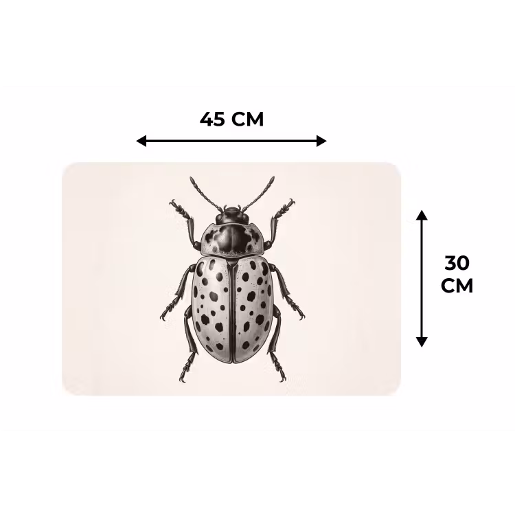 Placemat - 6 stuks - Kever - Insect - Vintage — 3