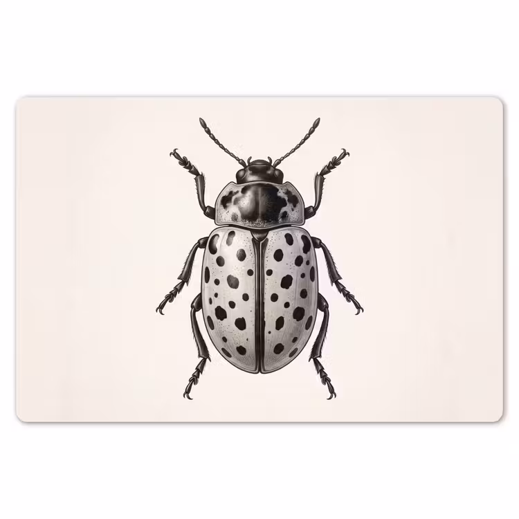 Placemat - 6 stuks - Kever - Insect - Vintage — 7