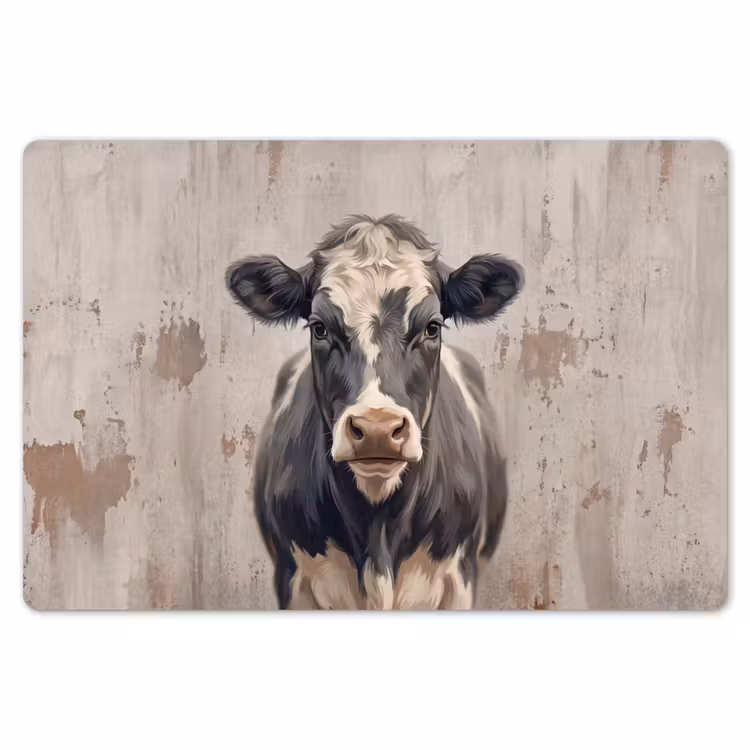 Placemat - 6 stuks - Koe - Portret - Dieren - Modern — 7