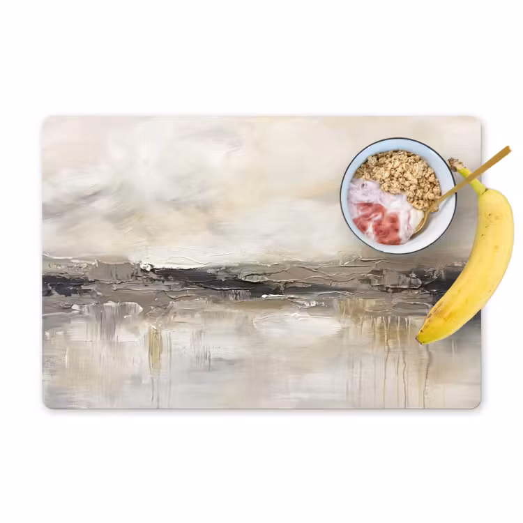 Placemat - 6 stuks - Landschap - Horizon - Natuur - Abstract - Neutraal — 1