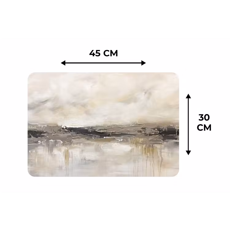 Placemat - 6 stuks - Landschap - Horizon - Natuur - Abstract - Neutraal — 3