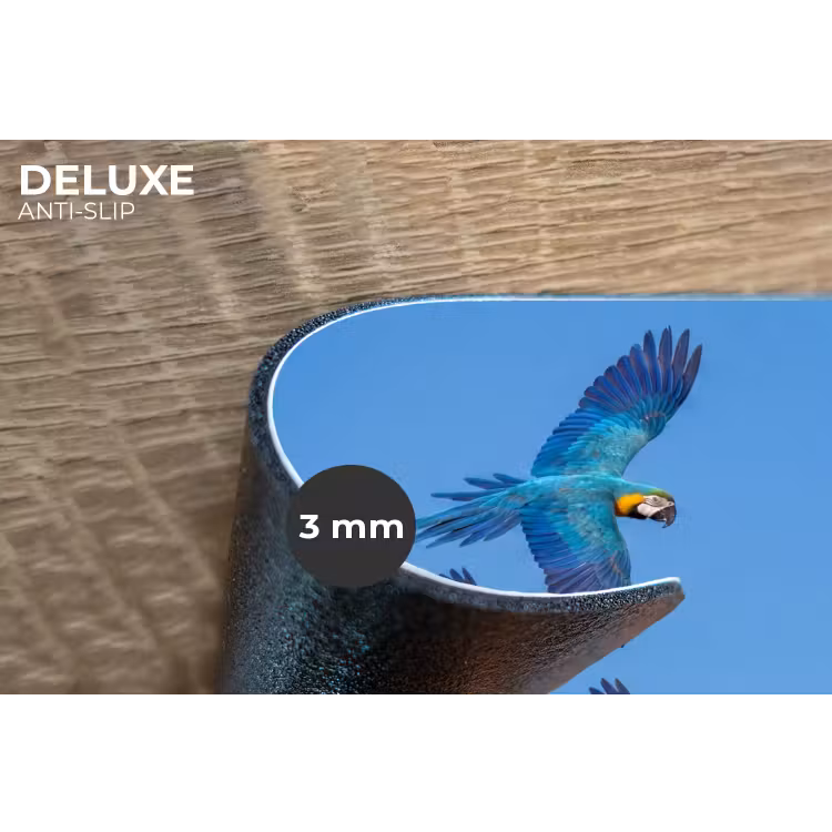 Placemat - 6 stuks - Papagaai - Vliegen - Blauw - Geel — 4