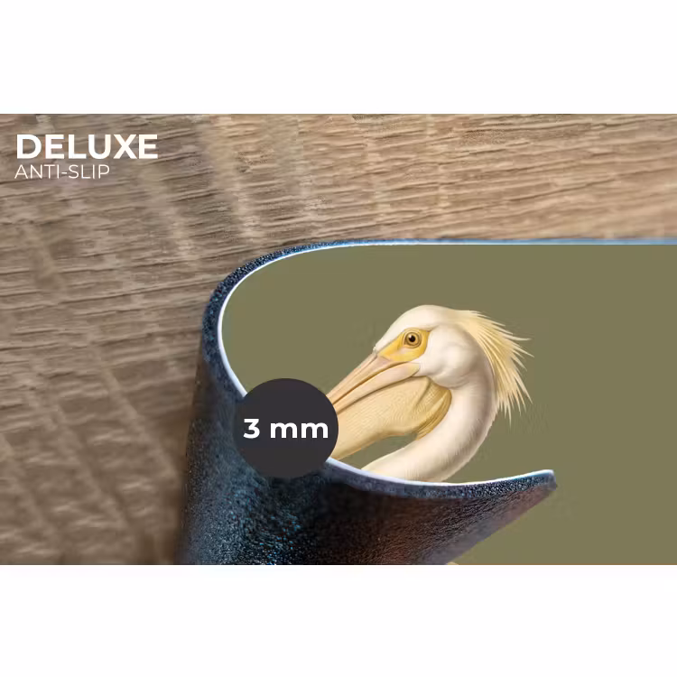Placemat - 6 stuks - Pelikaan - Wit - Vogel - Klassiek - Natuur — 4