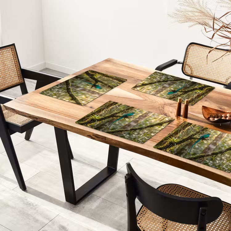 Placemat - 6 stuks - Quetzal - Jungle - Natuur - Groen — 5