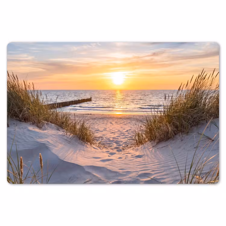 Placemat - 6 stuks - Strand - Zonsondergang - Natuur - Landschap — 7