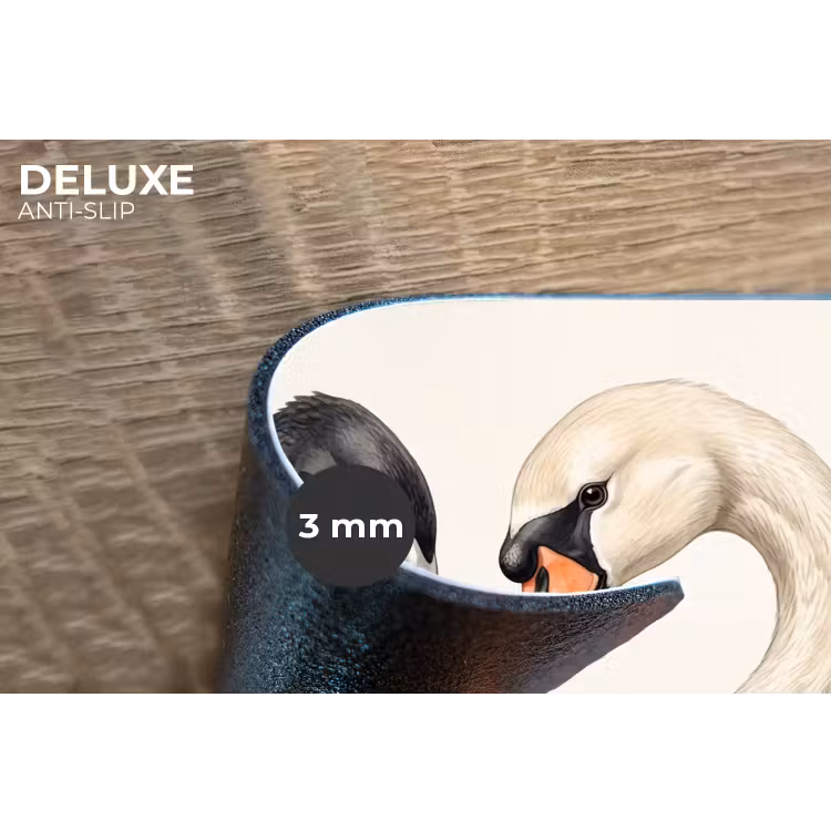 Placemat - 6 stuks - Zwanen - Hartvorm - Dieren — 4