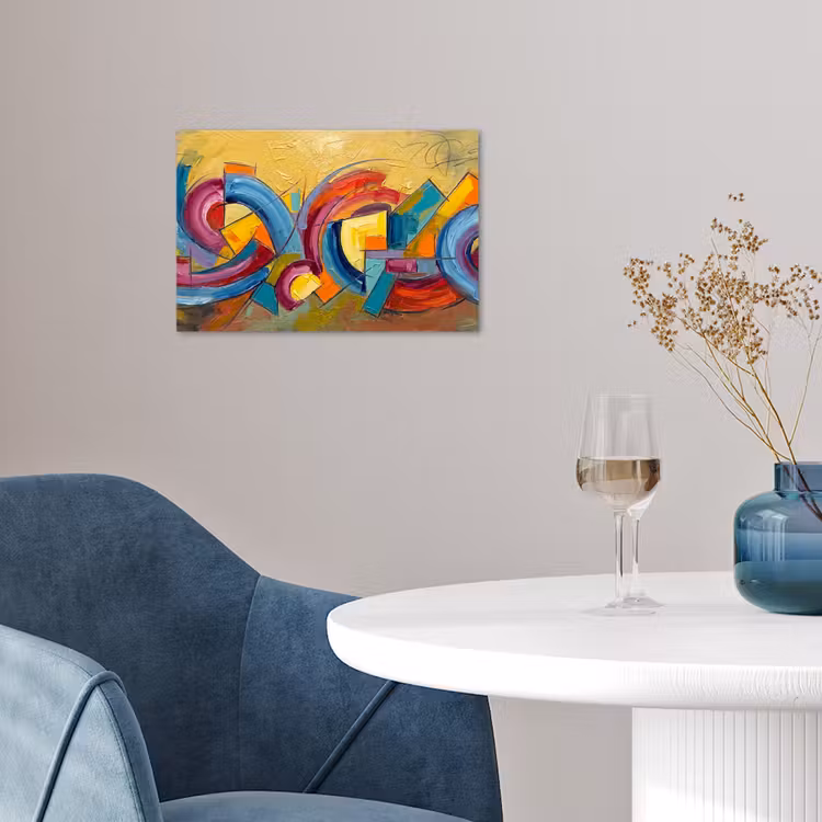 Poster - Abstract - Cirkels - Schilderij - Kleurrijk - Dynamisch — 4