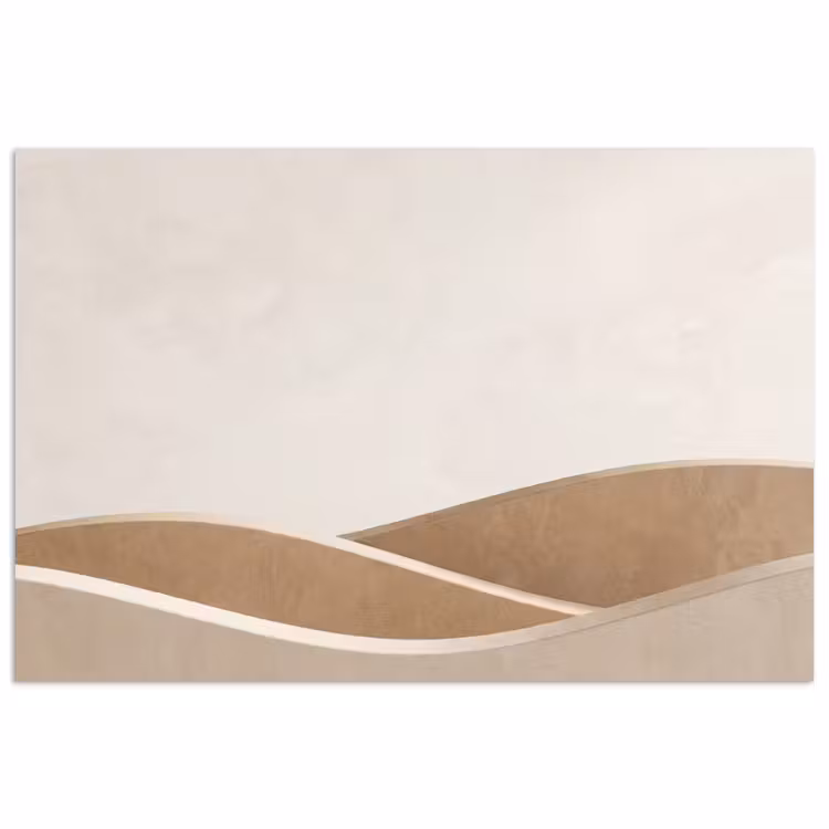 Poster - Abstract - Golven - Modern - Beige — 1