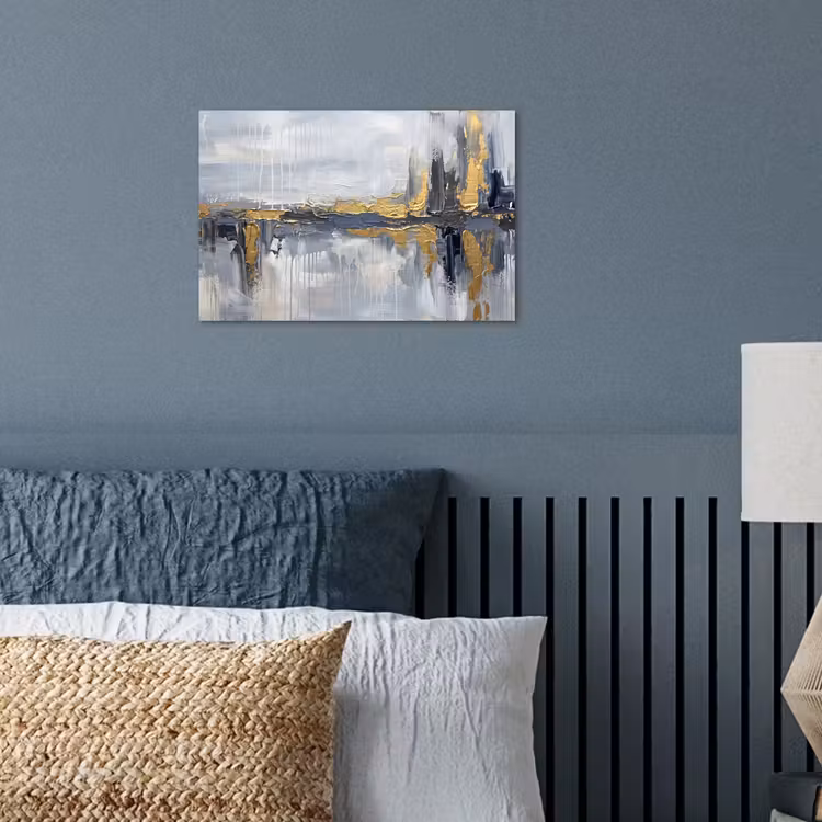 Poster - Abstract - Structuur - Goud - Grijs - Modern — 3