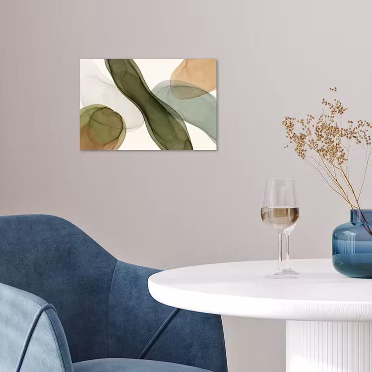 Poster - Abstract - Vormen - Modern - Kunst - Groen - Bruin — 4