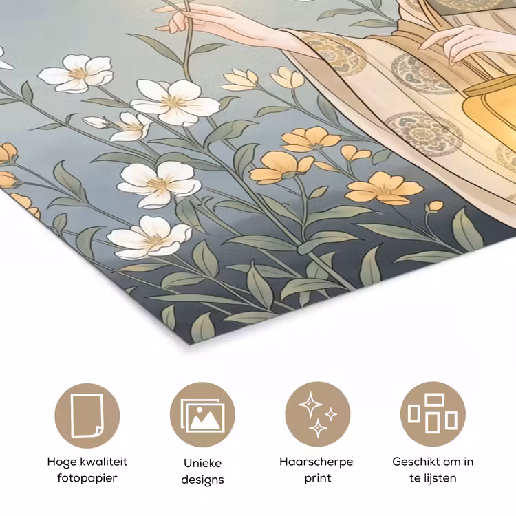 Poster - Aziatisch - Vrouw - Kimono — 5
