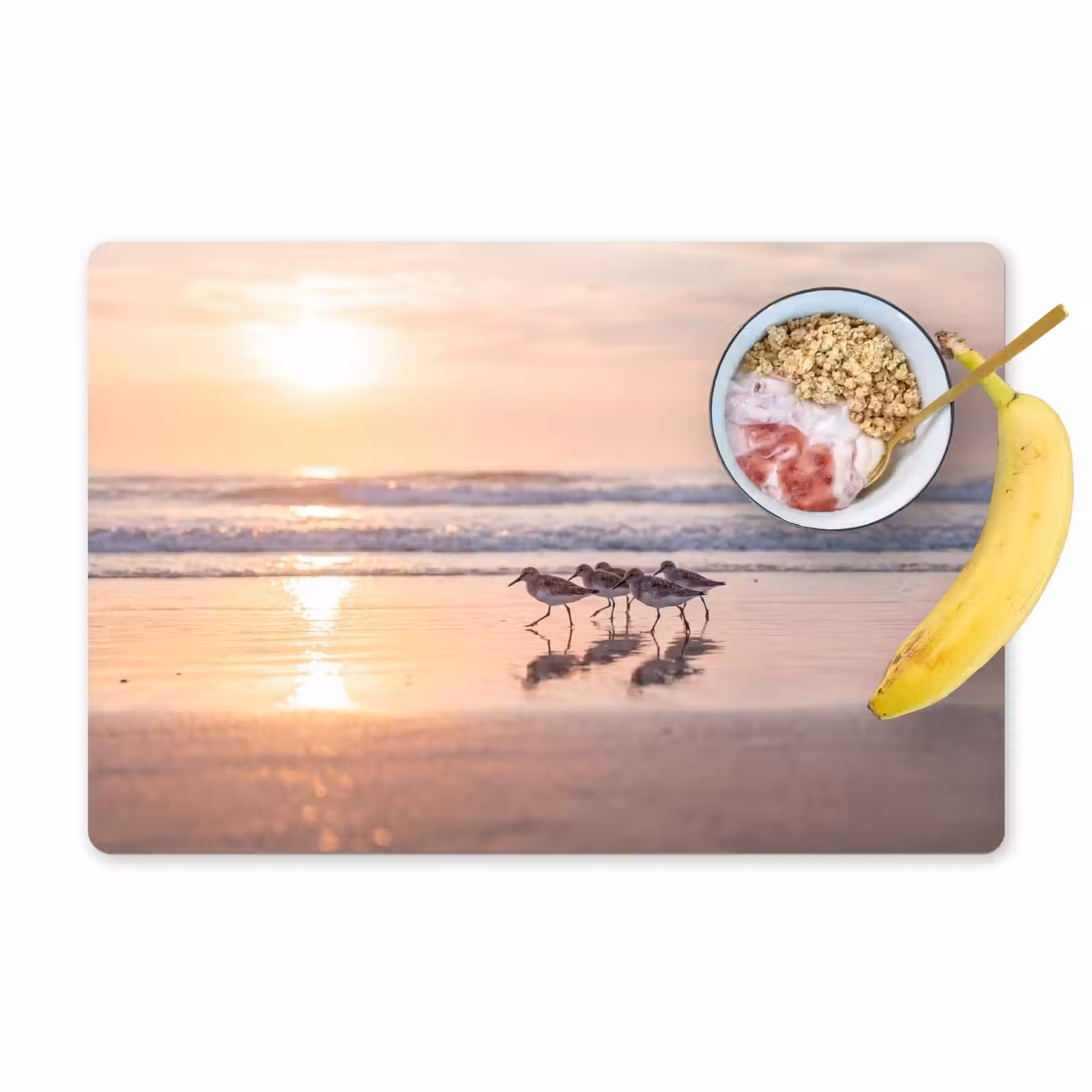 Placemat - 6 stuks - Zee - Vogels - Strand — 1
