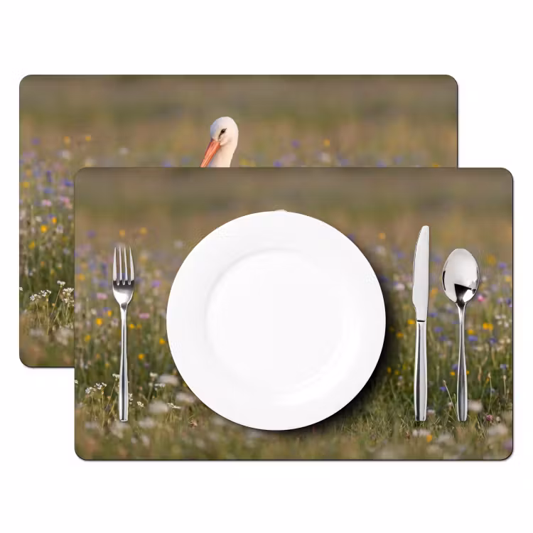 Placemat - 6 stuks - Ooienvaar - Bloemen - Weide - Kleurrijk — 2