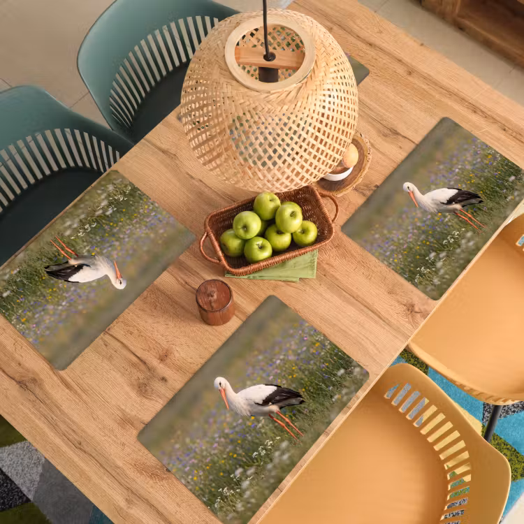 Placemat - 6 stuks - Ooienvaar - Bloemen - Weide - Kleurrijk — 6