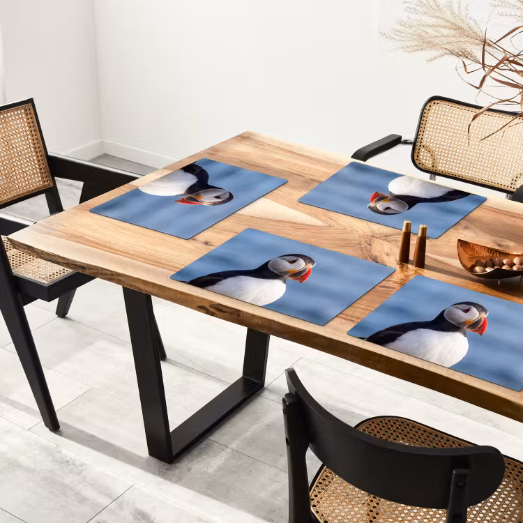 Placemat - 6 stuks - Papegaaiduiker - Portret - Natuur — 5