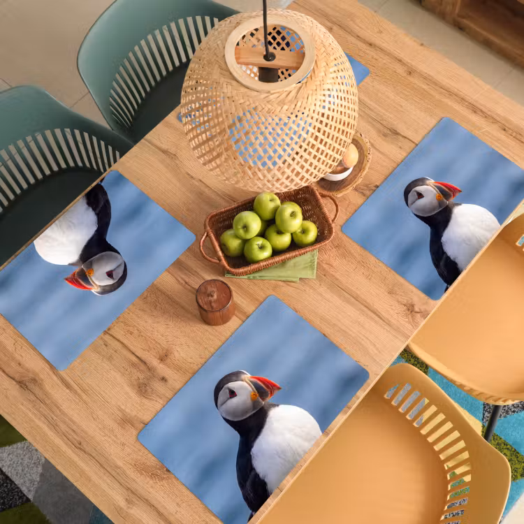 Placemat - 6 stuks - Papegaaiduiker - Portret - Natuur — 6
