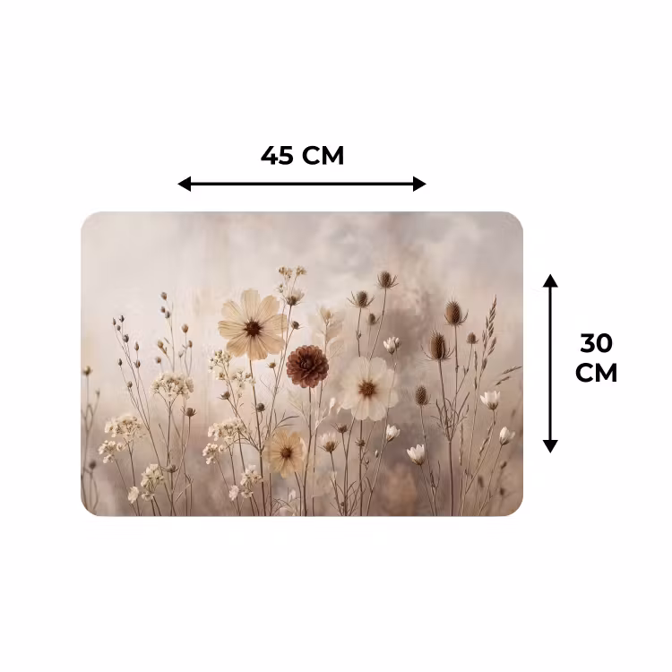Placemat - 6 stuks - Wilde bloemen - Botanisch - Vintage - Natuur - Rustiek — 3